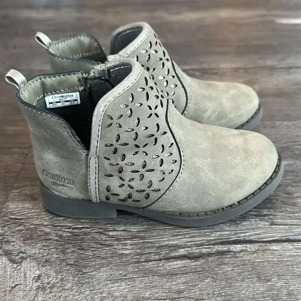 OshKosh B'Gosh Toddler 9 Estell‎ Taupe Fashion Bootie